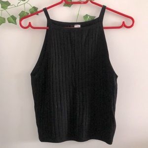Black halter top